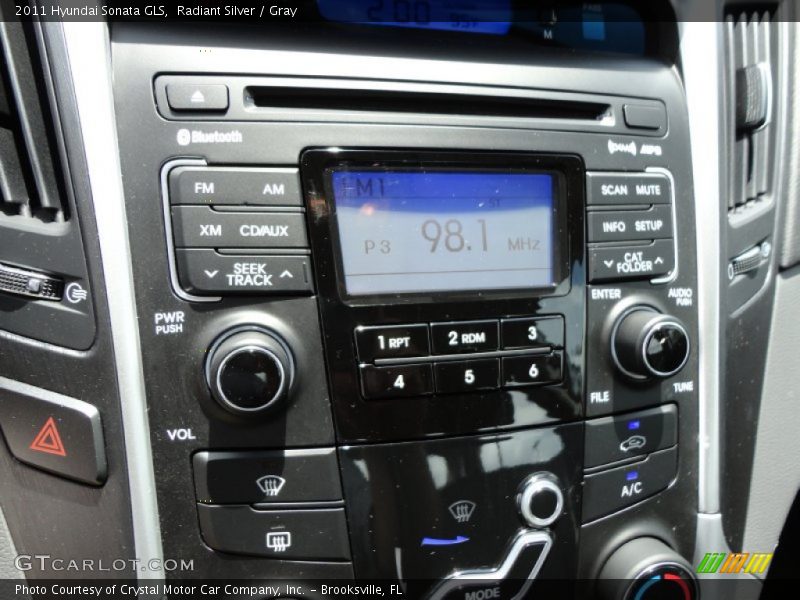 Radiant Silver / Gray 2011 Hyundai Sonata GLS