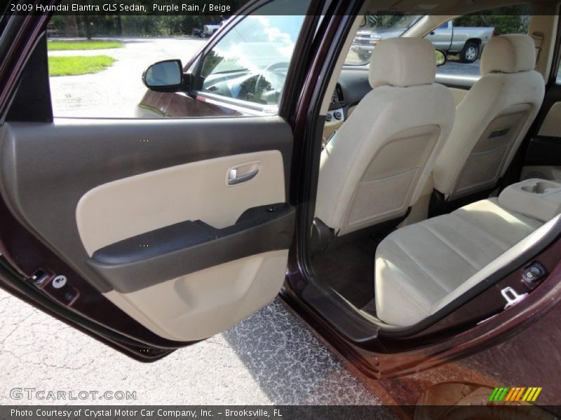 Purple Rain / Beige 2009 Hyundai Elantra GLS Sedan