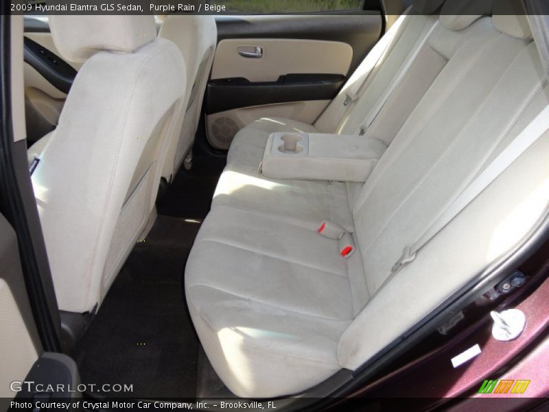 Purple Rain / Beige 2009 Hyundai Elantra GLS Sedan