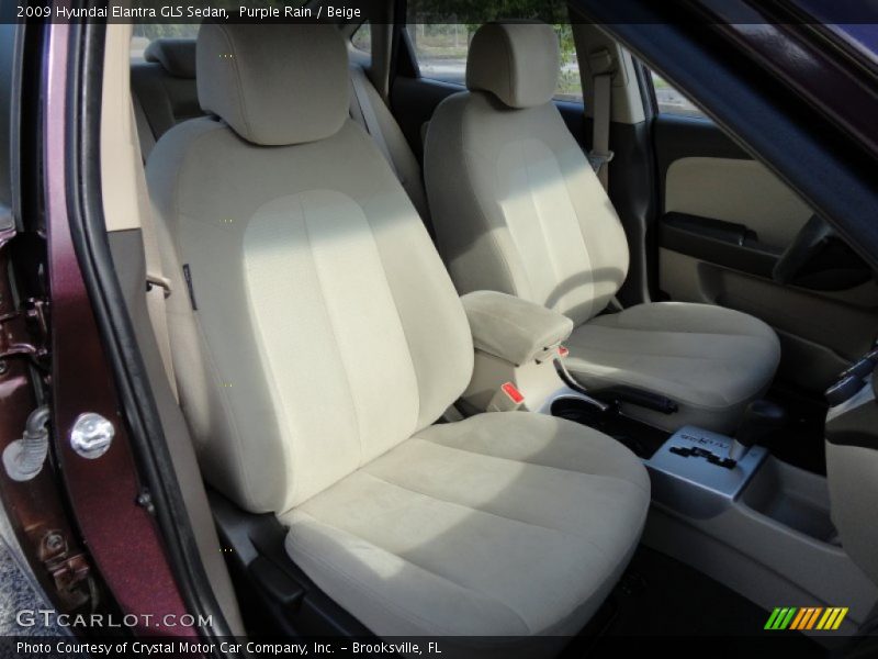 Purple Rain / Beige 2009 Hyundai Elantra GLS Sedan
