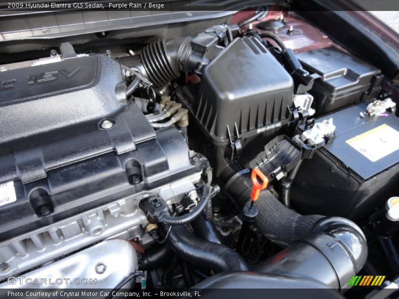 Purple Rain / Beige 2009 Hyundai Elantra GLS Sedan