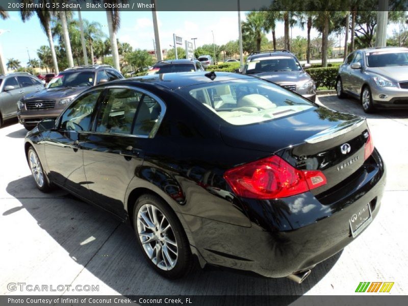 Black Obsidian / Wheat 2008 Infiniti G 35 Sedan