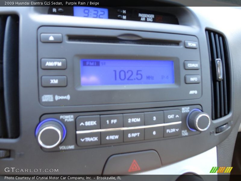 Purple Rain / Beige 2009 Hyundai Elantra GLS Sedan