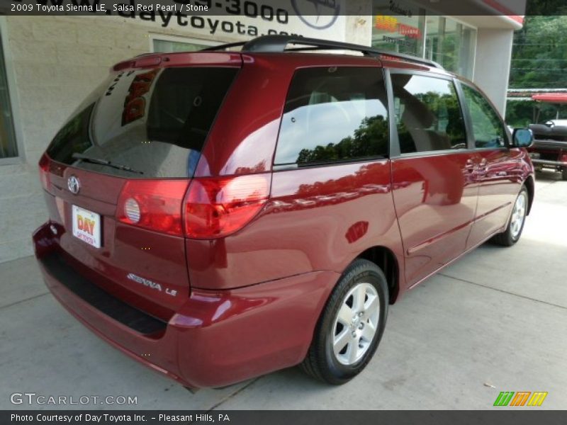 Salsa Red Pearl / Stone 2009 Toyota Sienna LE