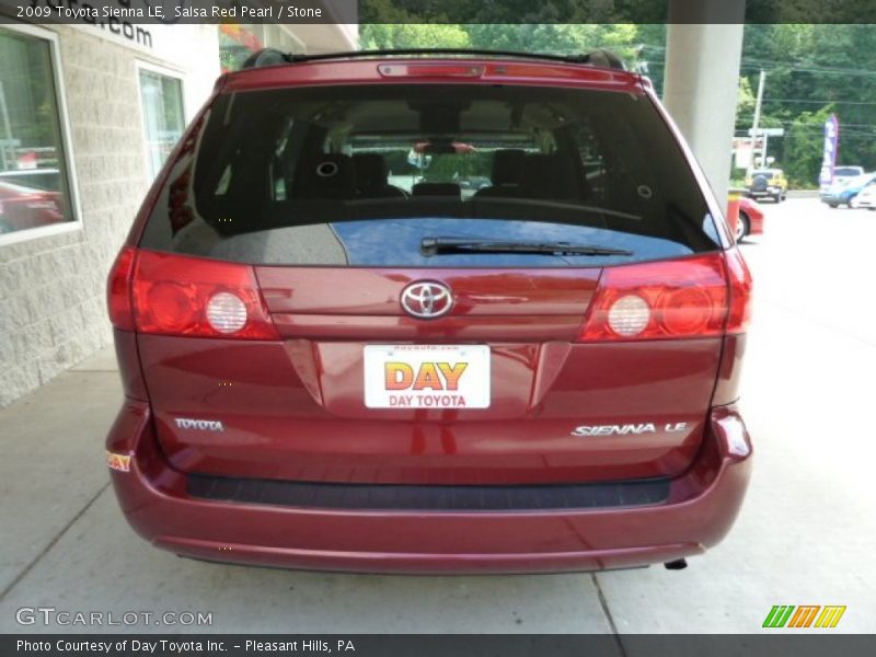Salsa Red Pearl / Stone 2009 Toyota Sienna LE