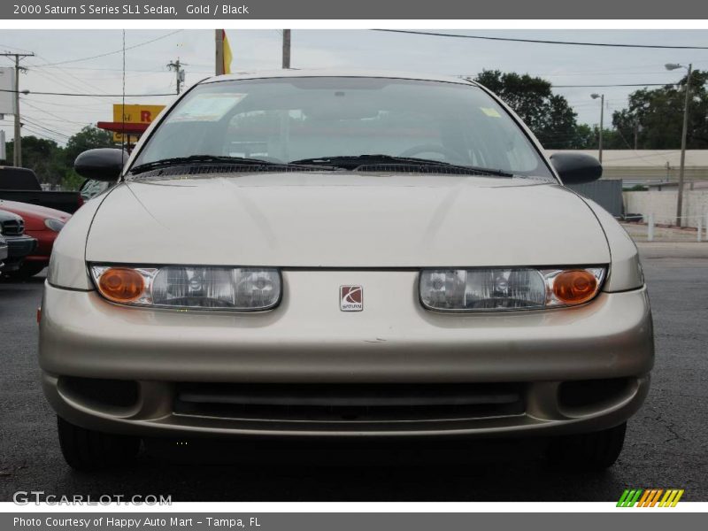 Gold / Black 2000 Saturn S Series SL1 Sedan