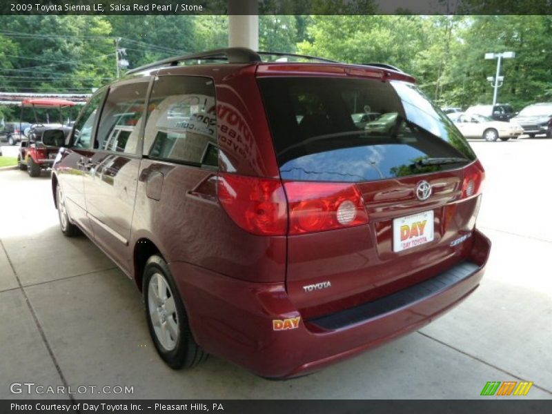 Salsa Red Pearl / Stone 2009 Toyota Sienna LE