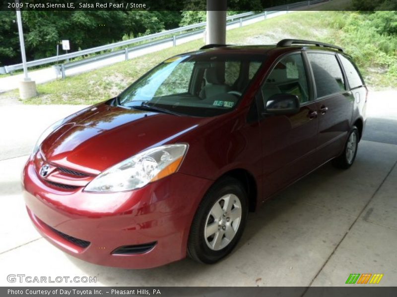 Salsa Red Pearl / Stone 2009 Toyota Sienna LE
