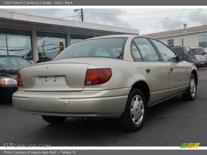 Gold / Black 2000 Saturn S Series SL1 Sedan