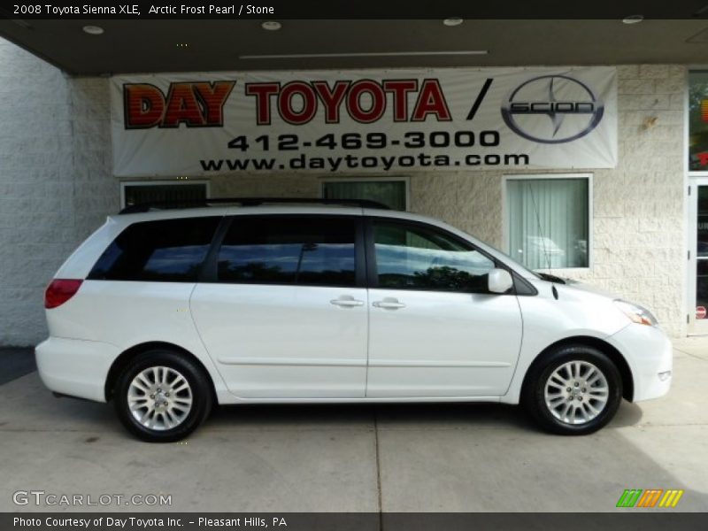 Arctic Frost Pearl / Stone 2008 Toyota Sienna XLE