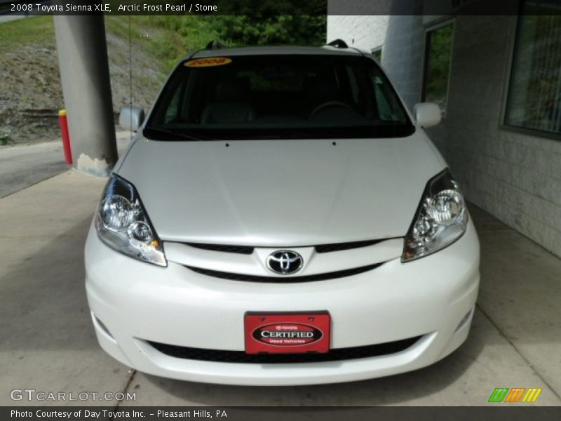 Arctic Frost Pearl / Stone 2008 Toyota Sienna XLE