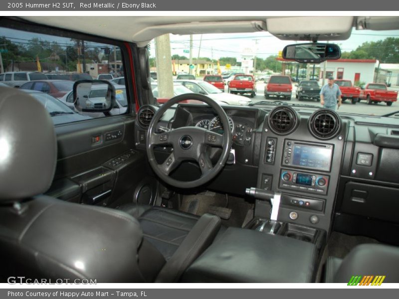 Red Metallic / Ebony Black 2005 Hummer H2 SUT