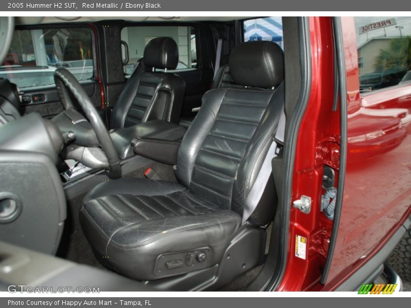 Red Metallic / Ebony Black 2005 Hummer H2 SUT