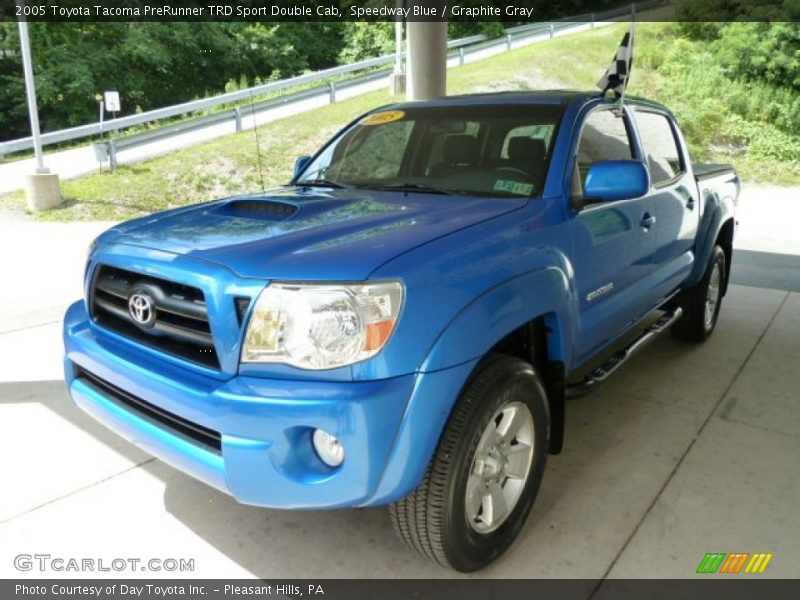 Speedway Blue / Graphite Gray 2005 Toyota Tacoma PreRunner TRD Sport Double Cab