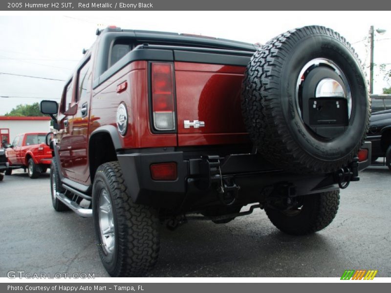 Red Metallic / Ebony Black 2005 Hummer H2 SUT