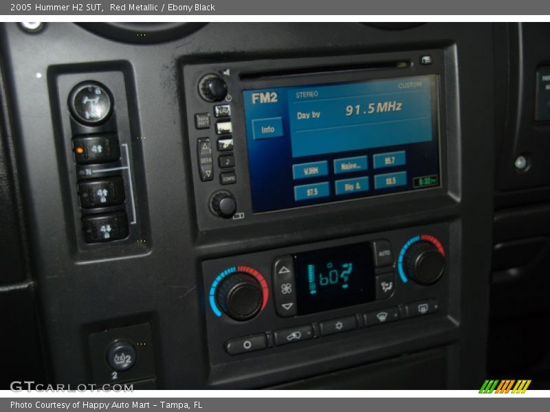 Red Metallic / Ebony Black 2005 Hummer H2 SUT