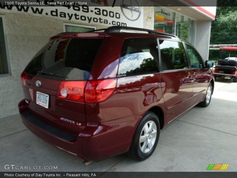 Salsa Red Pearl / Stone 2008 Toyota Sienna LE