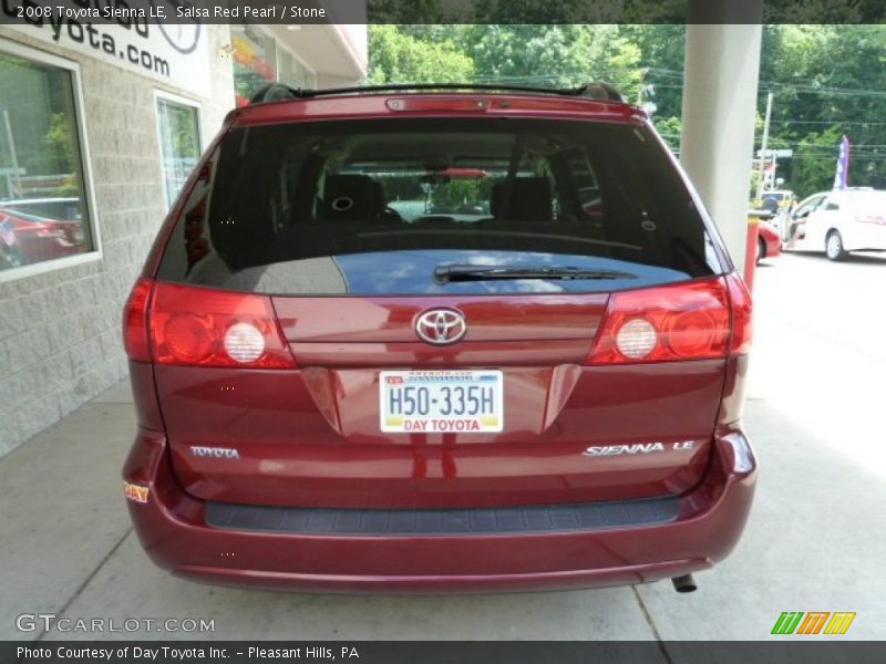 Salsa Red Pearl / Stone 2008 Toyota Sienna LE