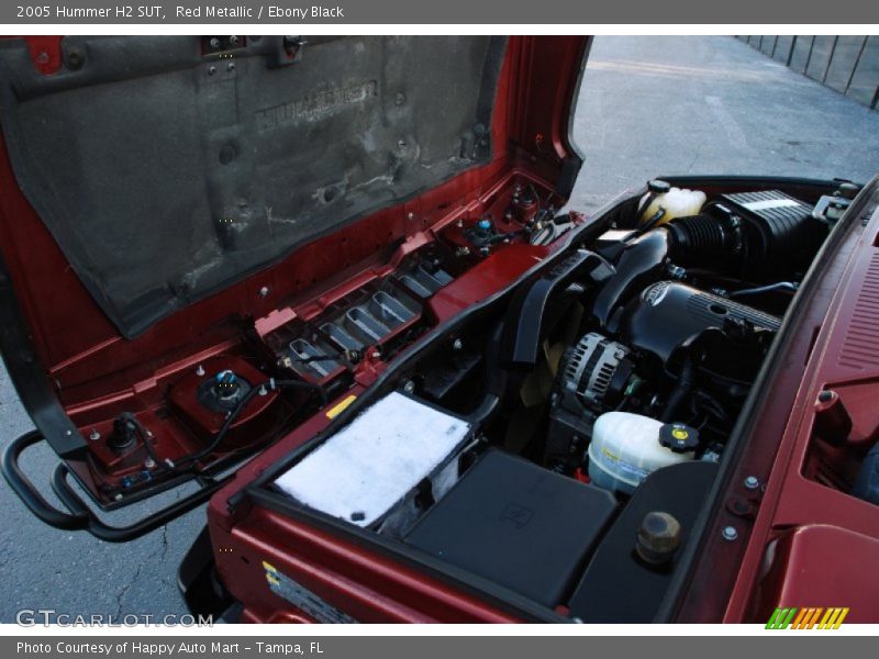 Red Metallic / Ebony Black 2005 Hummer H2 SUT