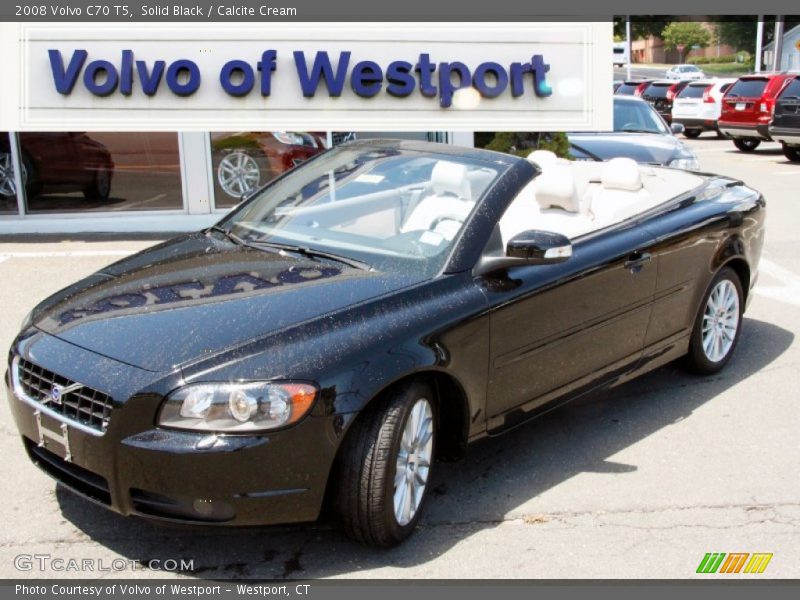 Solid Black / Calcite Cream 2008 Volvo C70 T5