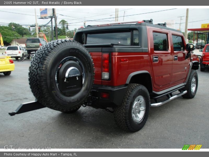 Red Metallic / Ebony Black 2005 Hummer H2 SUT