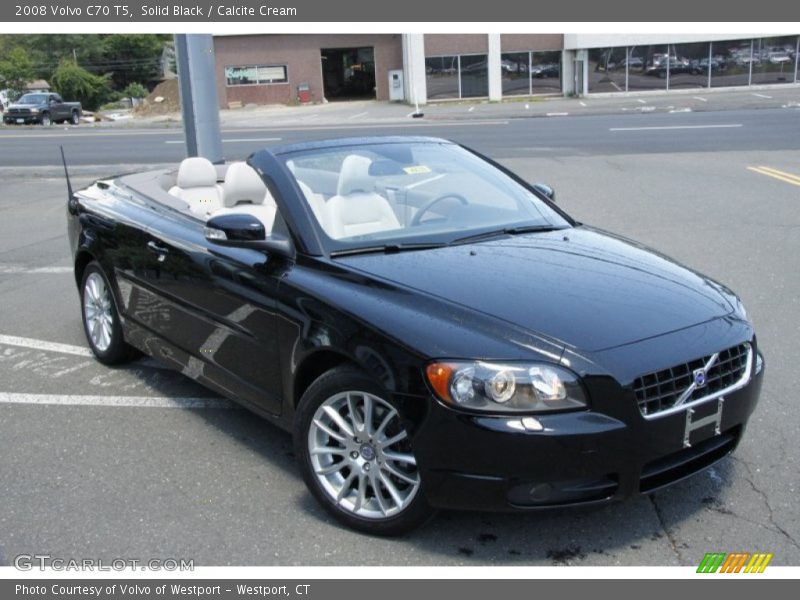 Solid Black / Calcite Cream 2008 Volvo C70 T5