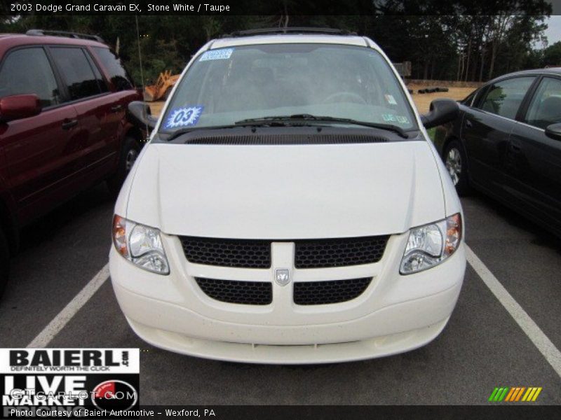 Stone White / Taupe 2003 Dodge Grand Caravan EX