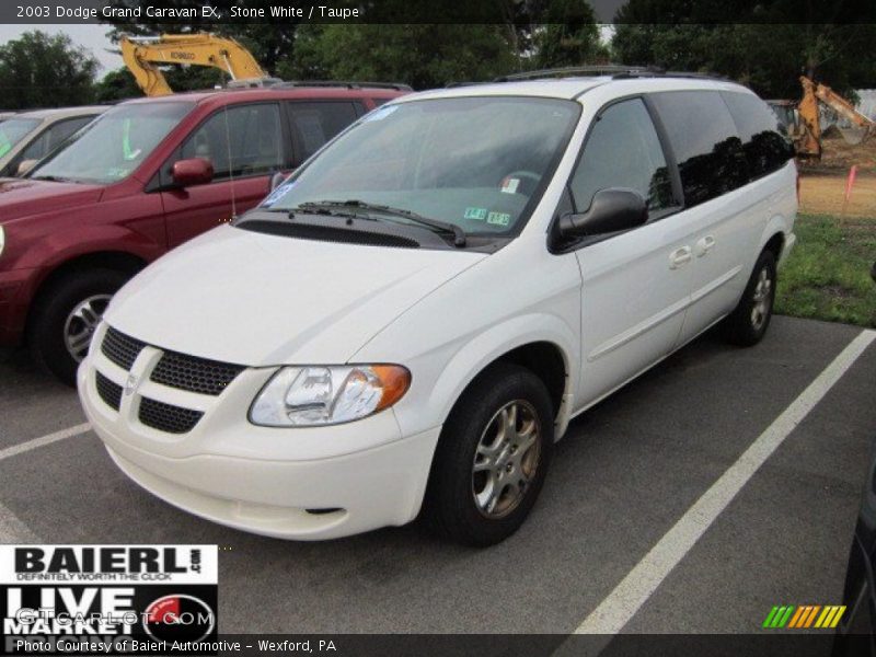 Stone White / Taupe 2003 Dodge Grand Caravan EX