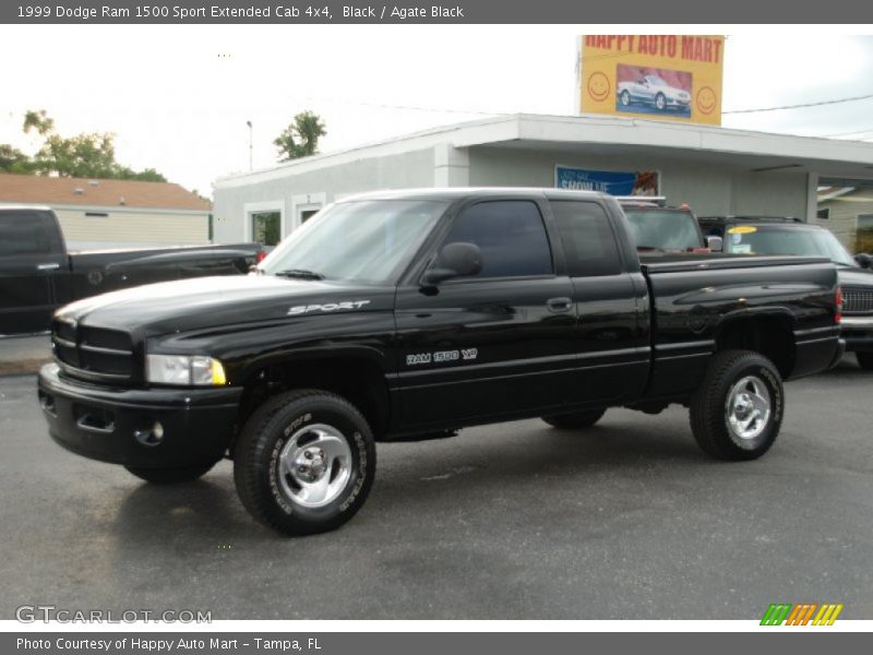 Black / Agate Black 1999 Dodge Ram 1500 Sport Extended Cab 4x4