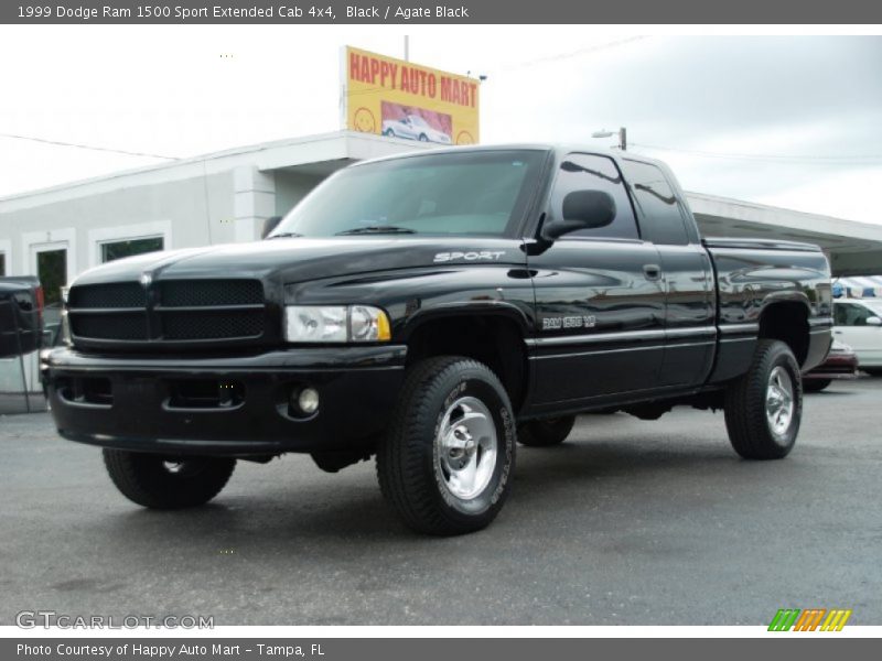 Black / Agate Black 1999 Dodge Ram 1500 Sport Extended Cab 4x4