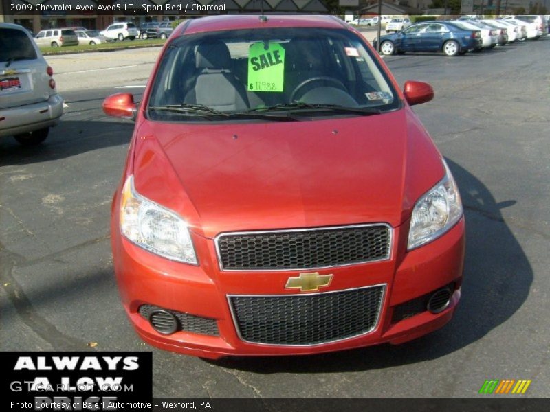 Sport Red / Charcoal 2009 Chevrolet Aveo Aveo5 LT