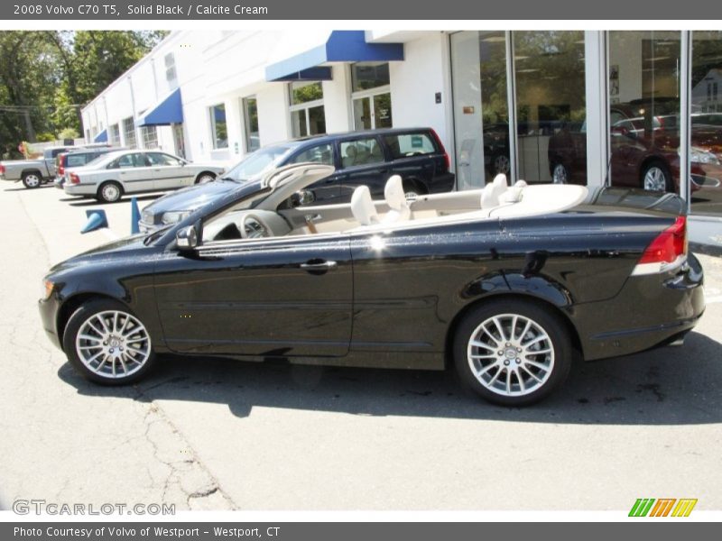 Solid Black / Calcite Cream 2008 Volvo C70 T5