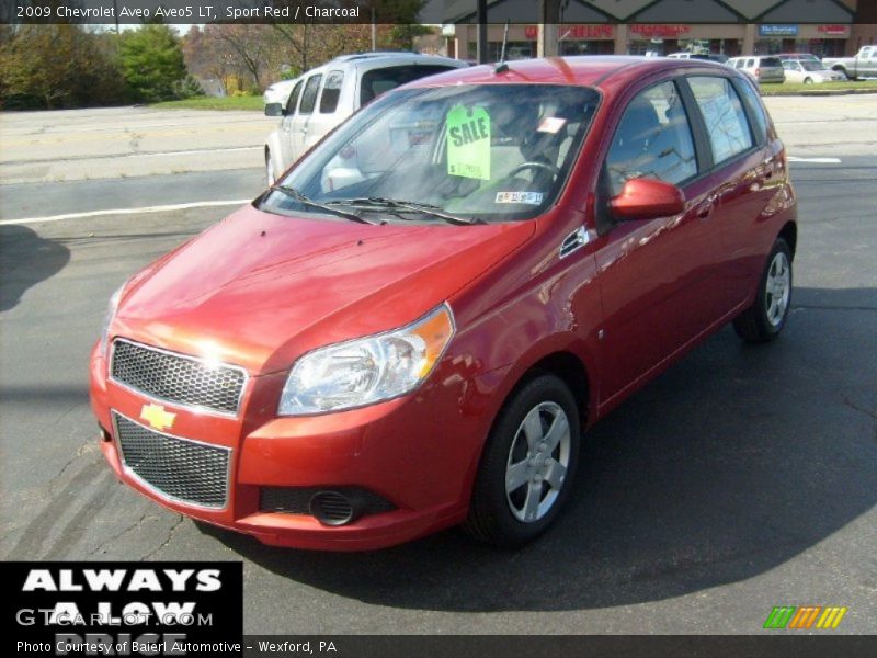 Sport Red / Charcoal 2009 Chevrolet Aveo Aveo5 LT