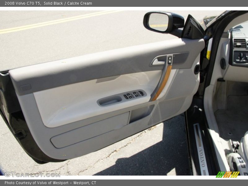 Solid Black / Calcite Cream 2008 Volvo C70 T5