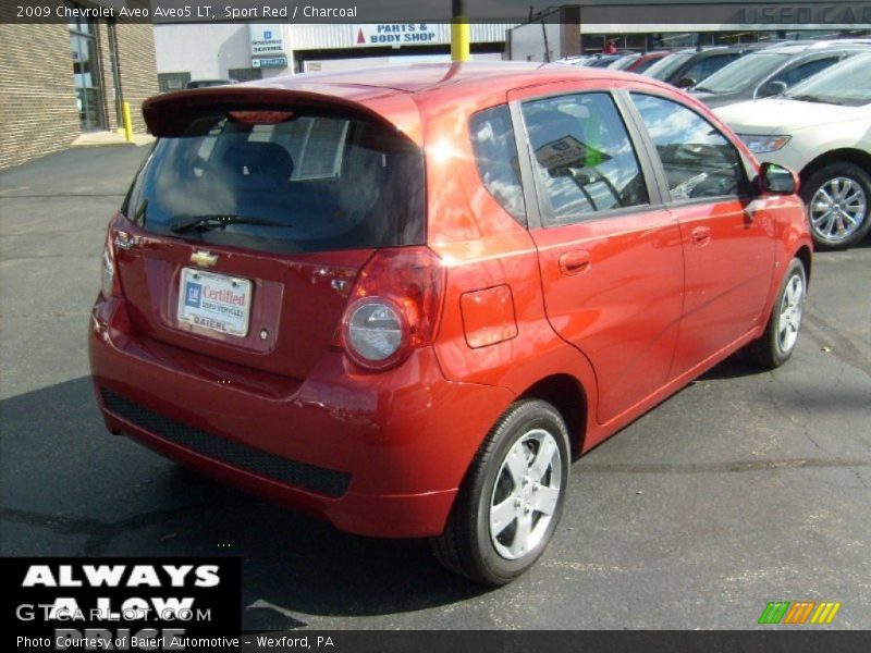 Sport Red / Charcoal 2009 Chevrolet Aveo Aveo5 LT