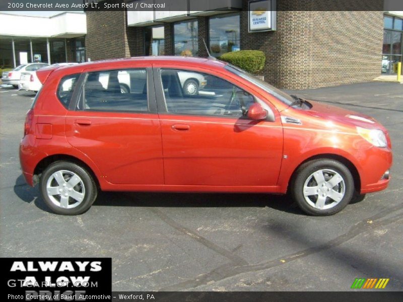 Sport Red / Charcoal 2009 Chevrolet Aveo Aveo5 LT