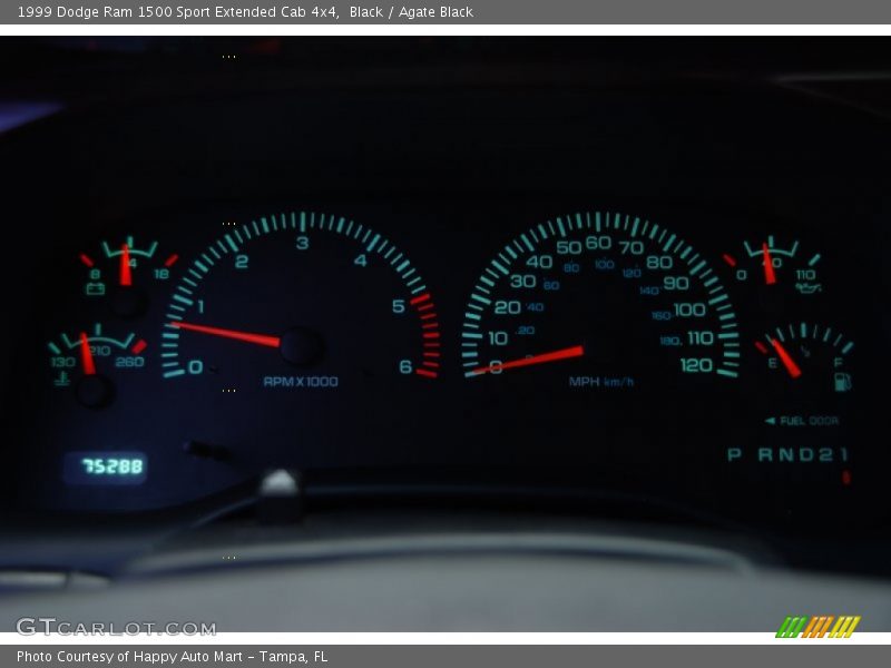  1999 Ram 1500 Sport Extended Cab 4x4 Sport Extended Cab 4x4 Gauges