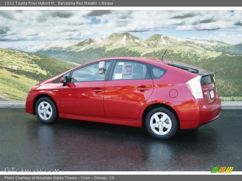 Barcelona Red Metallic / Bisque 2011 Toyota Prius Hybrid IV