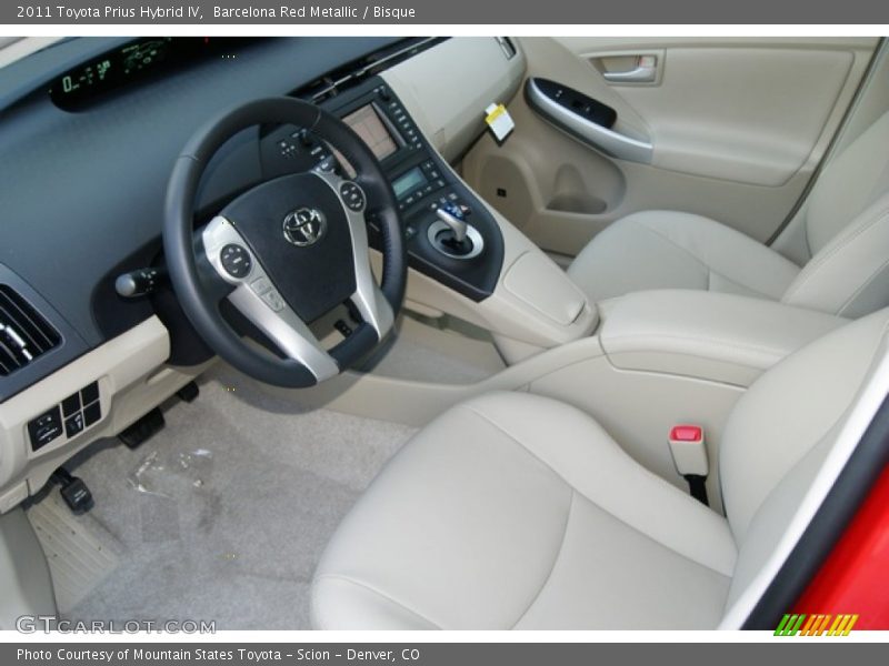 Barcelona Red Metallic / Bisque 2011 Toyota Prius Hybrid IV