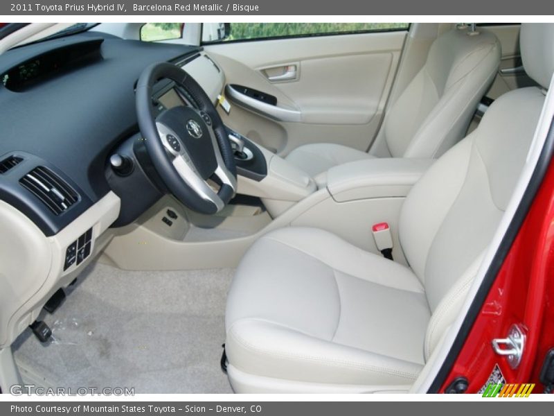 Barcelona Red Metallic / Bisque 2011 Toyota Prius Hybrid IV