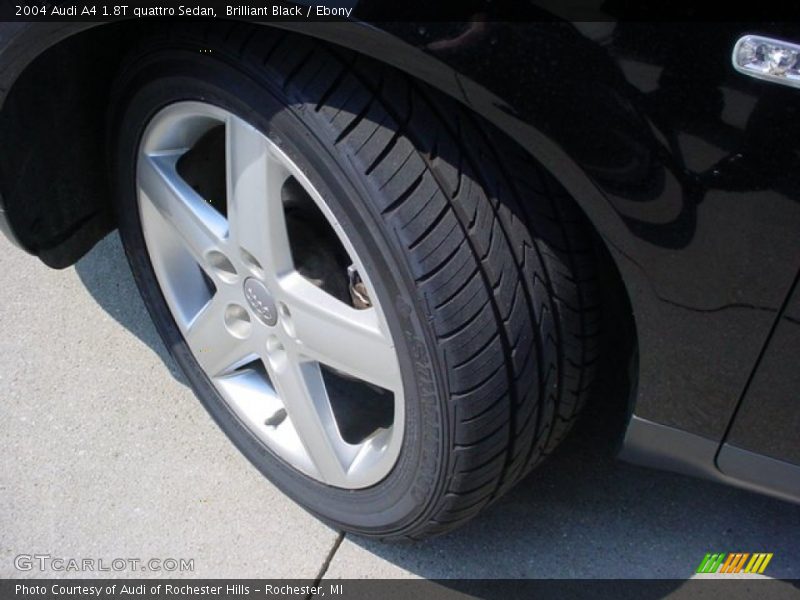 Brilliant Black / Ebony 2004 Audi A4 1.8T quattro Sedan