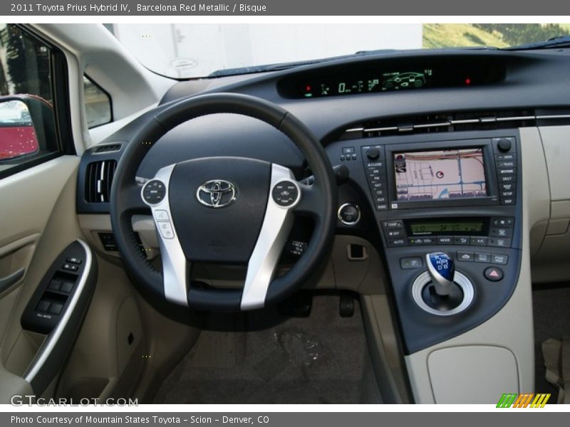 Barcelona Red Metallic / Bisque 2011 Toyota Prius Hybrid IV