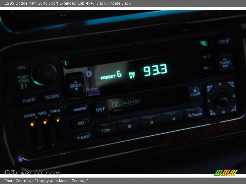 Black / Agate Black 1999 Dodge Ram 1500 Sport Extended Cab 4x4
