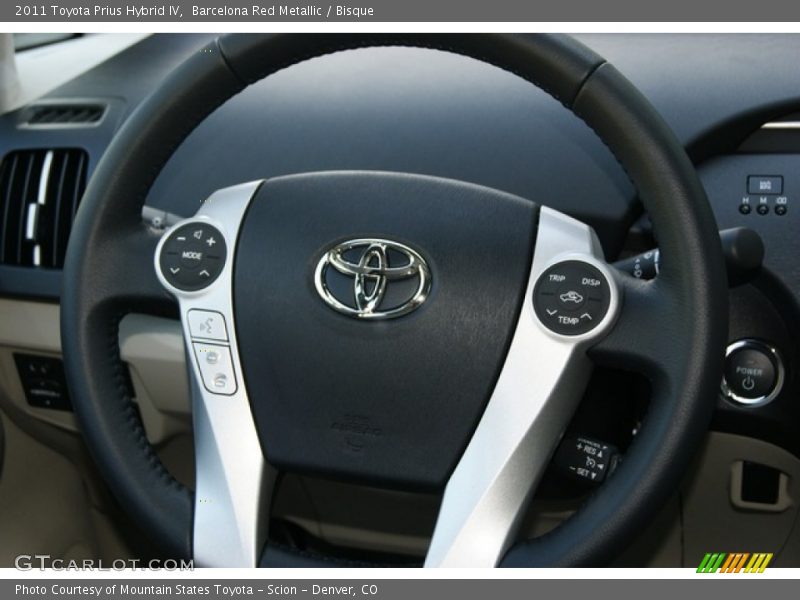 Barcelona Red Metallic / Bisque 2011 Toyota Prius Hybrid IV