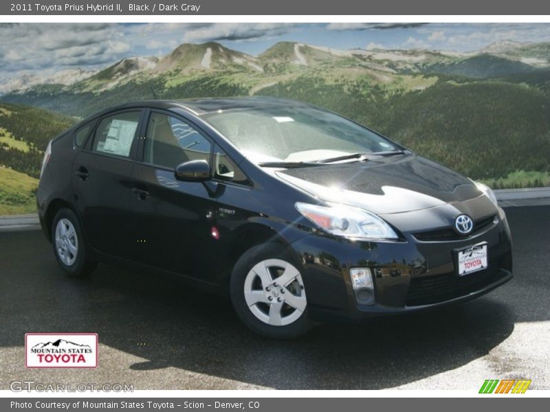 Black / Dark Gray 2011 Toyota Prius Hybrid II