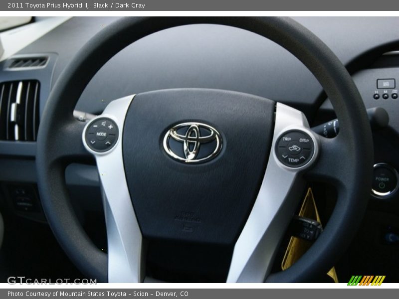 Black / Dark Gray 2011 Toyota Prius Hybrid II