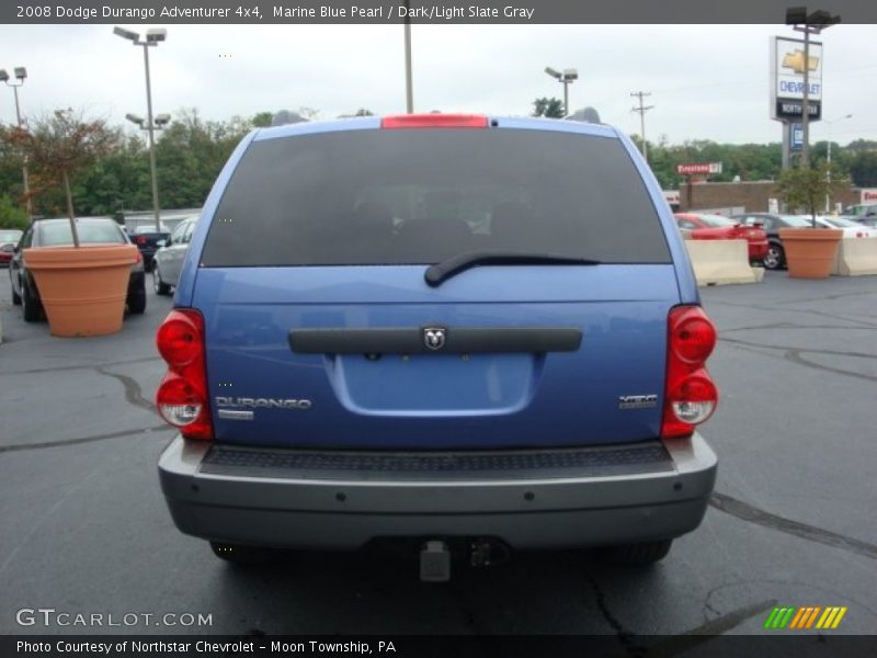 Marine Blue Pearl / Dark/Light Slate Gray 2008 Dodge Durango Adventurer 4x4