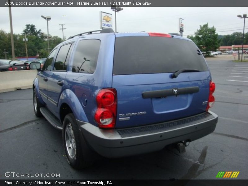 Marine Blue Pearl / Dark/Light Slate Gray 2008 Dodge Durango Adventurer 4x4