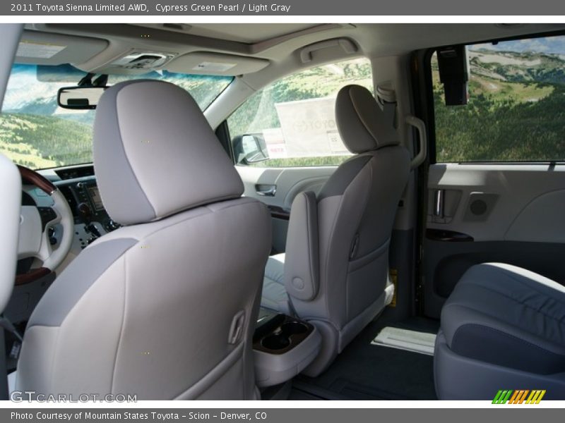 Cypress Green Pearl / Light Gray 2011 Toyota Sienna Limited AWD