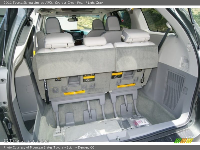 Cypress Green Pearl / Light Gray 2011 Toyota Sienna Limited AWD